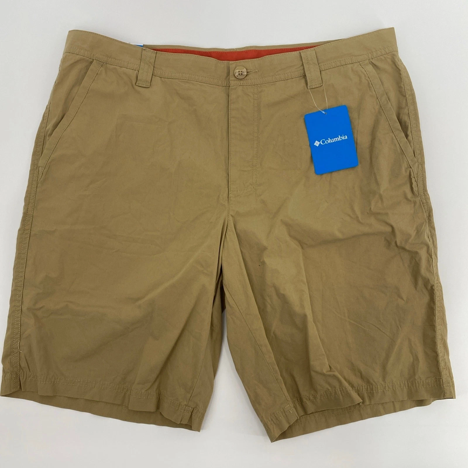 NEW Columbia Cotton Shorts Mens 36 Tan Khaki Hiking Outdoor Gorpcore Rugged