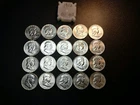 1952 Franklin Half Dollar, BU. 90% Fine Silver. 20 Coin Roll.