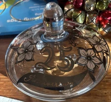 Vintage 25th Anniversary  Covered Footed Candy Dish
