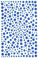 Self Adhesive Rhinestone Stickers Blue 325PCS 2-5mm Acrylic Craft Bling Sheet
