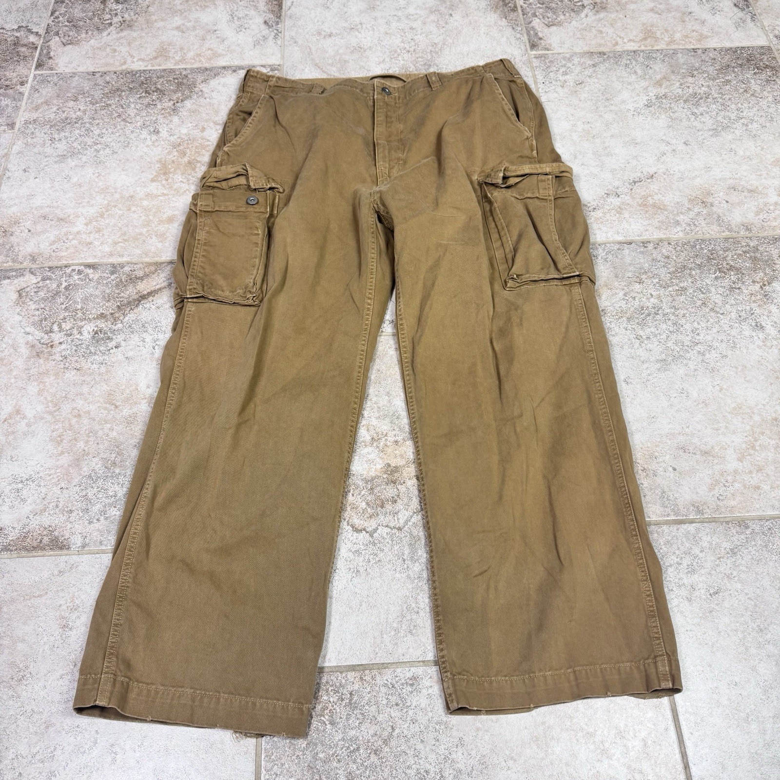 Vintage American Eagle Brown Cargo Pants Mens 38x29 Y2K Style