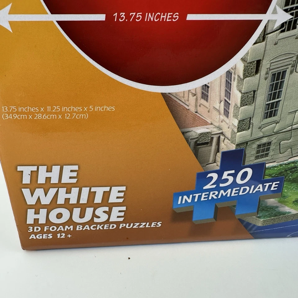 The White House Puzzle 250 Pieces Intermediate 3D Foam Backed New - Image 4 of 4