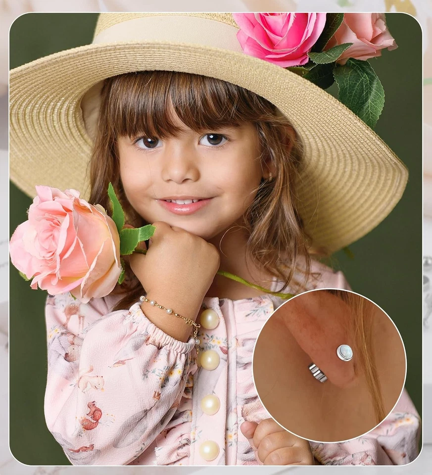 4 пары гипоаллергенных сережек-винтов для женщин золото 14 карат хирургическая сталь плоские - Изображение 4 из 4