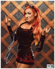 Becky Lynch Signed 8x10 Photo WWE The Man Champion Auto Zobie COA #5