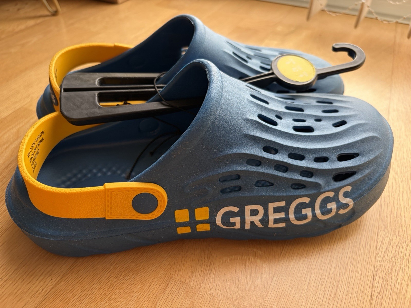 Greggs x Primark Crocs UK Size 8, Blue, Limited Edition BNWT image 2