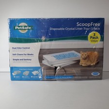 PetSafe ScoopFree Disposable Crystal Cat Litter Tray 3 Pack Odor Control