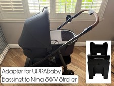 UPPAbaby Bassinet V1/V2/V3 to Nuna SWIV/TRIV Stroller ADAPTER Custom