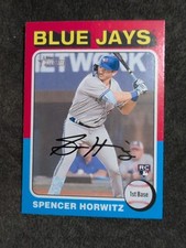 2024 Topps Heritage Spencer Horwitz #452 Toronto Blue Jays Rookie Baseball Card. rookie card picture
