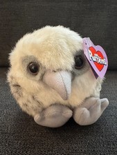 Rare VTG 1994 Puffkins Collection Swoop Falcon 5" Plush Grey White With Tag