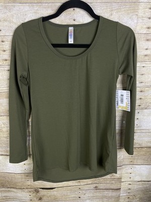LuLaRoe Lynnae Long Sleeve Shirt Top Size Extra Extra Small NWT XXS