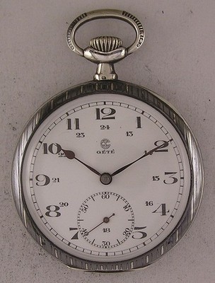 Amazing Silver NIEL 130 Years Old Chronometre GETE 1890's Pocket Watch Serviced