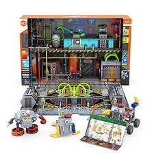 HEXBUG JUNKBOTS Small Factory Habitat Rev s Secret Headquarters, Surprise Toy...