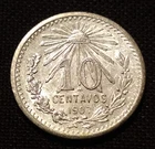 Mexico 10 Centavos Silver coin from a recent eBay sale