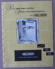 1950 HALL-MACK Bathroom Accessories Catalog Los Angeles Concealed Vanities Bars+