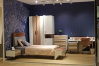 Komplett Jugendzimmer Kinderzimmer Set Kleiderschrank Kommode Schreibtisch 6Tlg.