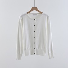 M&S Cardigan Short Knitted Cardi Jumper Button Up Ladies Sweater Comfy Layer Top