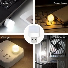 Mini USB Night Light Warm White LED Eye Protection Book Reading Lamp10PCS