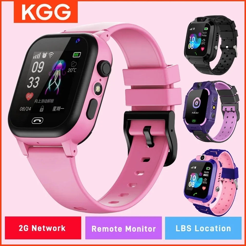 Reloj inteligente para niños teléfono 4G SIM SOS llamada LBS ubicación impermeable niños niñas regalo Foto 2 de 4