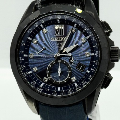 #ad SEIKO Astron SBXB081 8X53 GPS Solar Limited 500 Blue Dial 9 Diamond　Parts Repair $900.00
