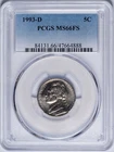 1993-D Jefferson Nickel — photo from another recent sale