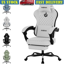 Ergonomic Gaming Chair Adjustable Headrest Lumbar Support 3D Armrest Comfort New