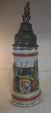 1874 Bavarian Regimental Stein – Telegraph Battalion Munich Anton Spangler