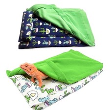 Bearded Dragon Bed with Pillow and Blanket Soft Comfortable Sleeping Bag
