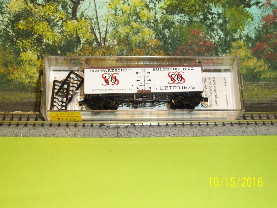 MICRO-TRAINS N SCALE #58020 36' SHEATHED WOOD REEFER SCHWARZCHILD & SULZBERGER - Image 3 of 3