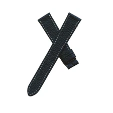 18mm Black leather Watch Strap for Rolex / Patek Philippe / Cartier