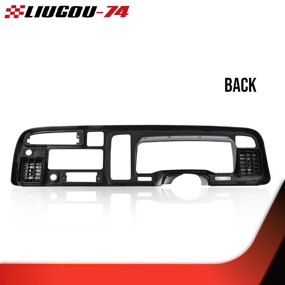 Dashboard Bezel Cover w/ Vents Fit For 1994-1997 Dodge Ram 1500 2500 3500 Pickup Foto 2 de 4