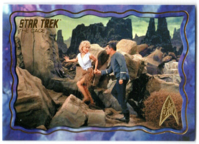 STAR TREK THE ORIGINAL SERIES 50TH ANNIVERSARY 13 THE CAGE UNCUT INSERT VINA