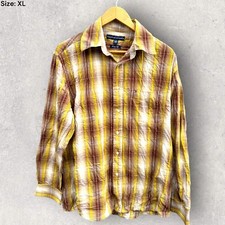 TOMMY HILFIGER 80s STYLE LONG SLEEVE DRESS SHIRT Size XL