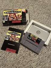 CIB Super Pinball Behind The Mask SUPER NINTENDO SNES VIDEO GAME COMPLETE IN BOX