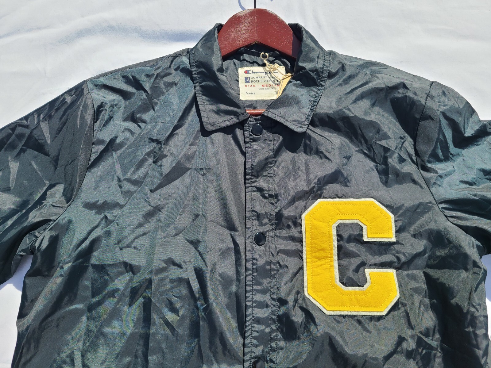 FILA Giacca Vintage Champion Rugby Rowing Crew Varsity Letterman Bomber Core Coach M