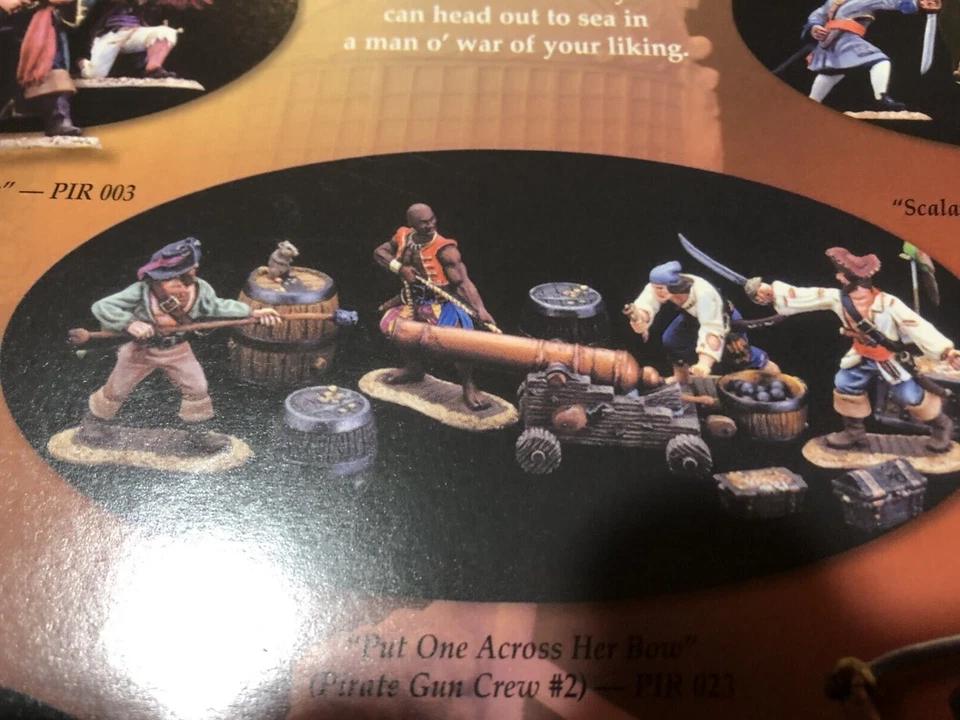 Conte Collectibles 54 mm metal #PIR023 Pon uno en su arco (Pirate Gun Crew 2) Foto 3 de 3