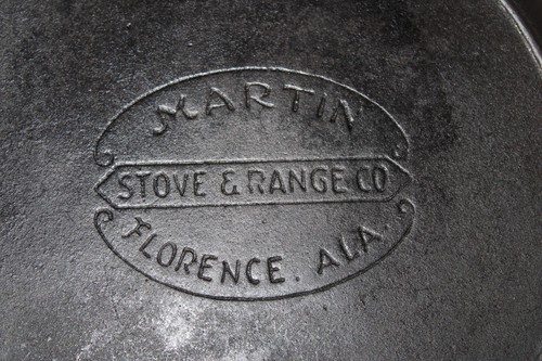 Martin Stove & Range #8 Cast Iron Skillet Hamburger Logo w/ Heat Ring - Picture 4 of 24