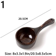 Large Wooden Spoon Scoop Soup Porridge Ladle Long Handle Home Kitchen Tools