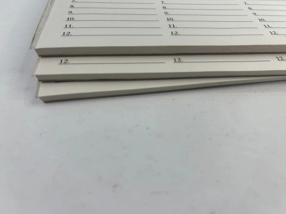 Piezas de repuesto Scattergories 1988 - Lote de almohadillas de papel en blanco Foto 4 de 4