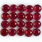 Wholesale Lot 4mm Round Facet Natural Mozambique Ruby Loose Calibrated Gemstone