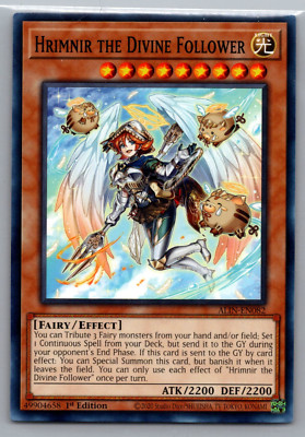 Yugioh Hrimnir The Divine Follower ALIN-EN082 Common Alliance Insight - NM