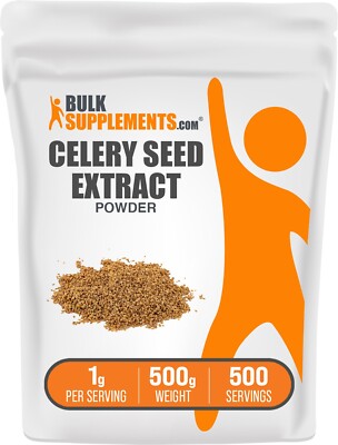 BulkSupplements Celery Seed Extract Powder 500g - 1 g Per Serving