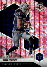 2021 Panini Mosaic - Rookies Simi Fehoko #341 Camo Pink Mosaic Prizm (RC)