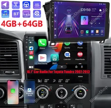 10.1" For Toyota Tundra 2007-2013 Android 15 Car GPS Radio Stereo Carplay 4+64GB