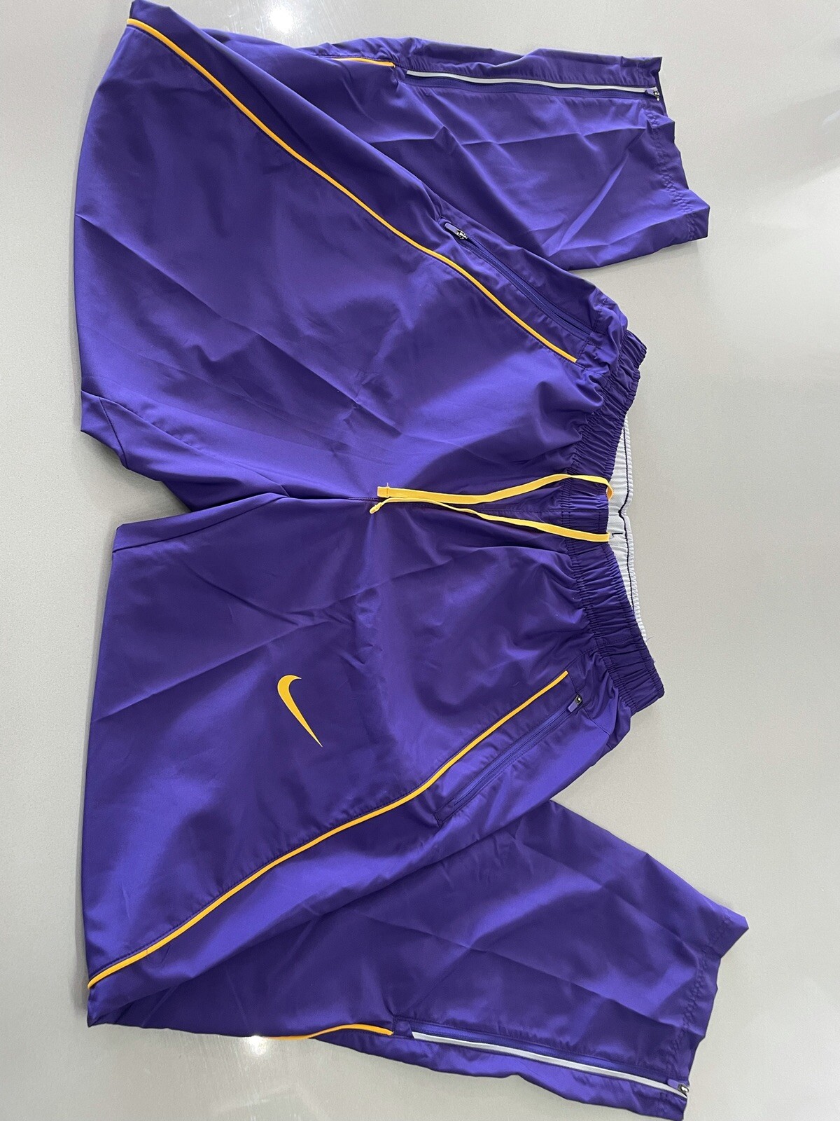 NEW RARE!! Nike Pro Elite Storm Purple Track Field Pants M 824625-XXX LSU Laker image 9