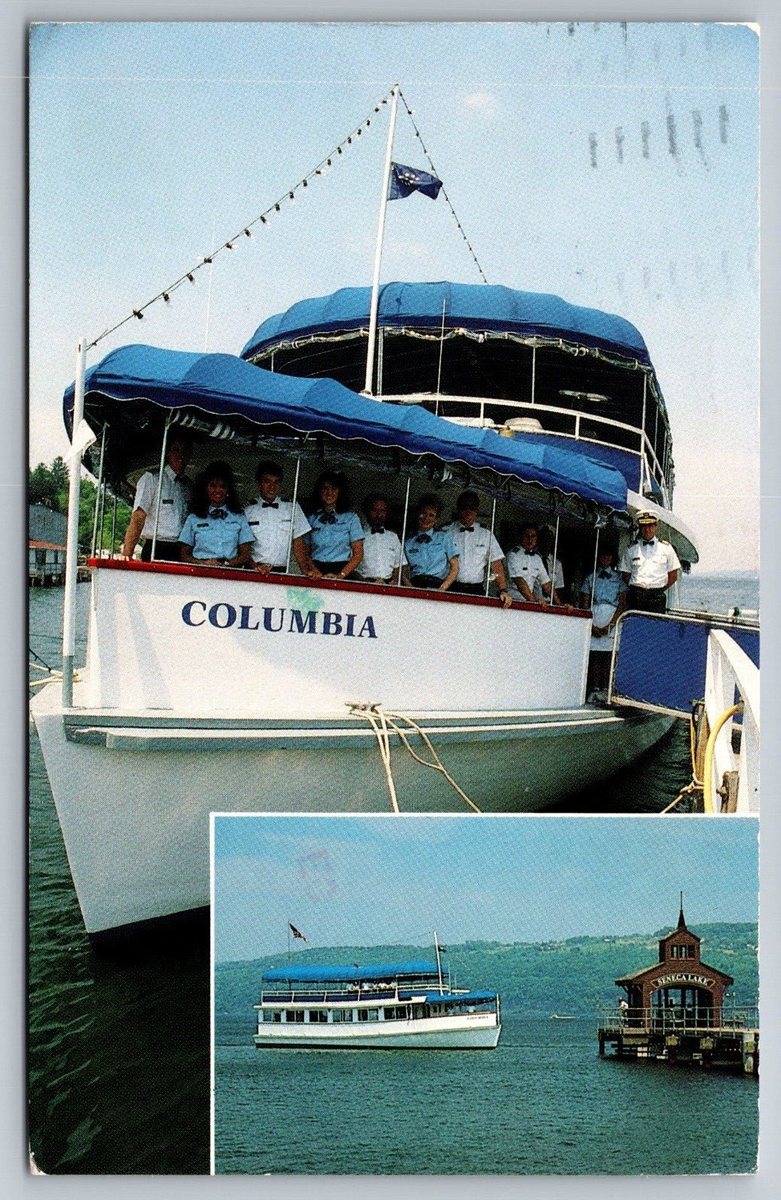 Vintage Post Card Captain Bills Seneca Lake Cruise Watkins Glen New York D97