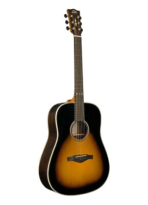Eko EGO Star Vintage Sunburst Fichtendecke Dreadnought Elektro-Akustik-Gitarre