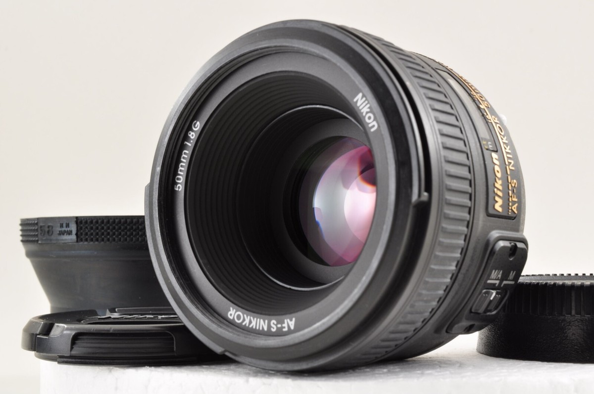 Nikon AF-S 50mm F/1.8 G NIKKOR Standard Lens w/Hood Mint