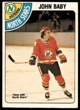 1978-79 O-Pee-Chee John Baby RC . Minnesota North Stars #366
