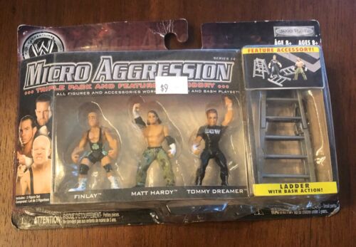 WWE Micro Aggression Triple Pack Finlay Matt Hardy Tommy Dreamer - Picture 1 of 5