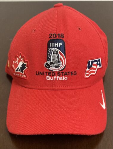 NIKE 2018 IIHF PLAYERS HAT  - TEAM CANADA / TEAM USA - 第 1/6 張圖片